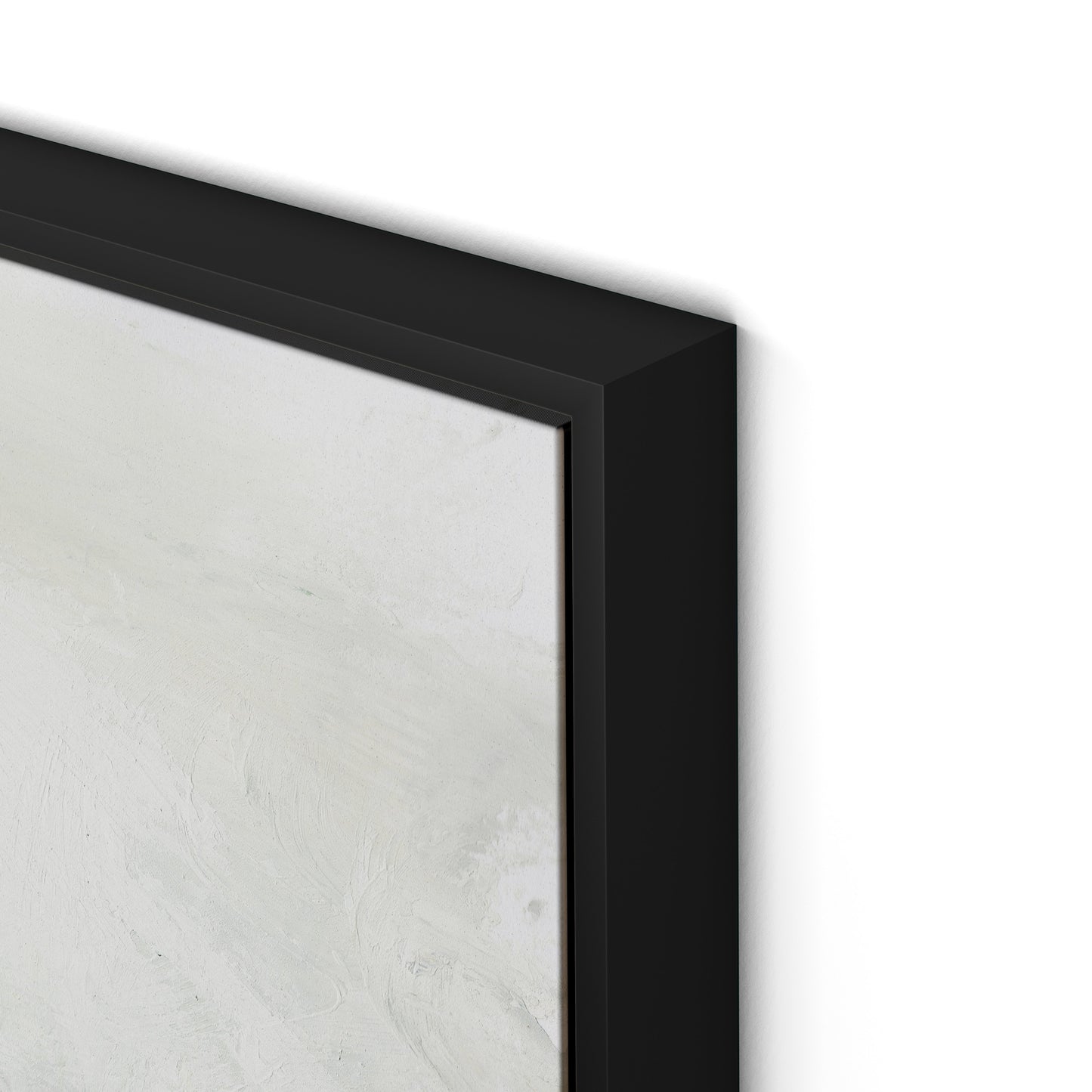 Ebb and Flow Canvas Floater Framed / 32 x 24 in / Black