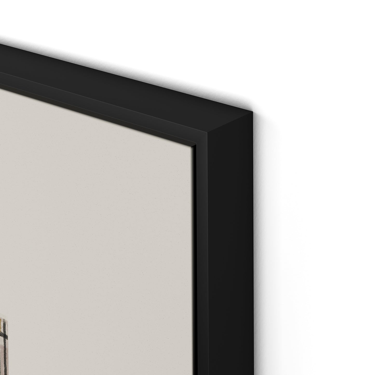 Structure 3 Canvas Floater Framed / 26 x 32 in / Black