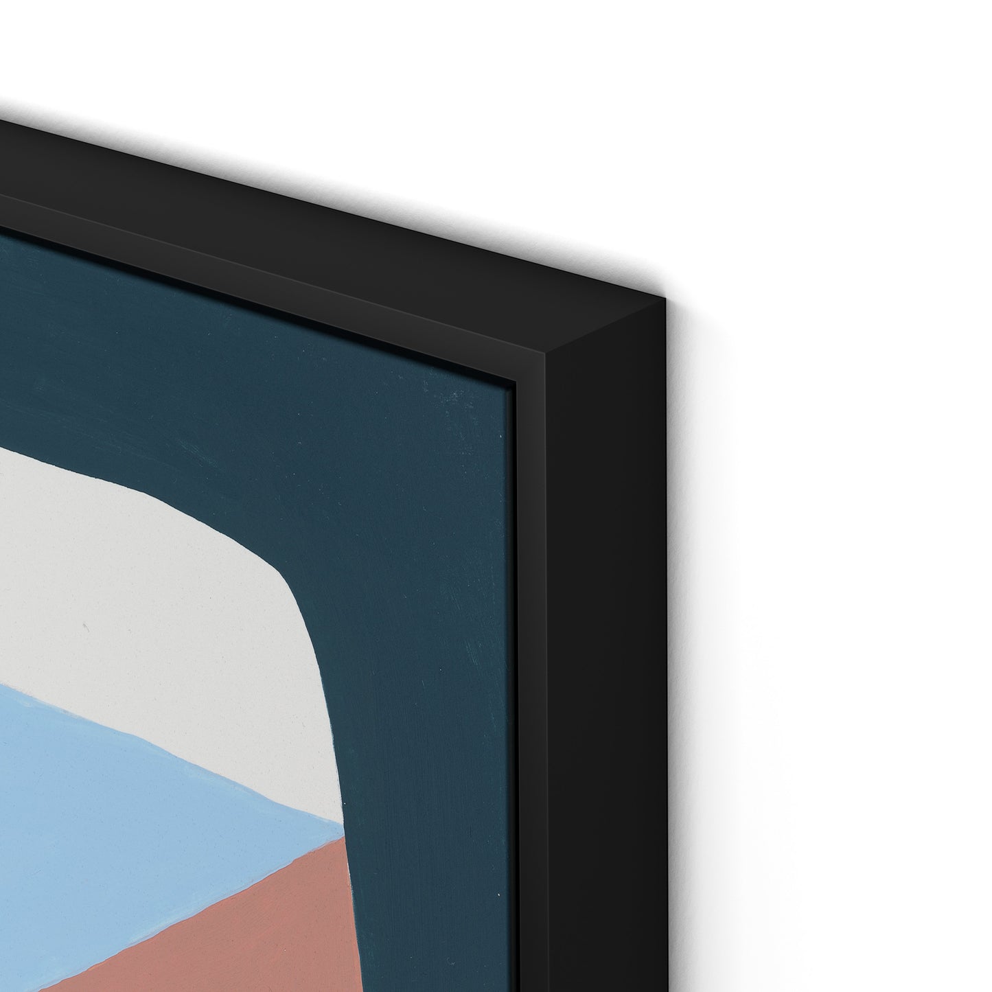 Walking No. 1 Canvas Floater Framed / 24 x 32 in / Black