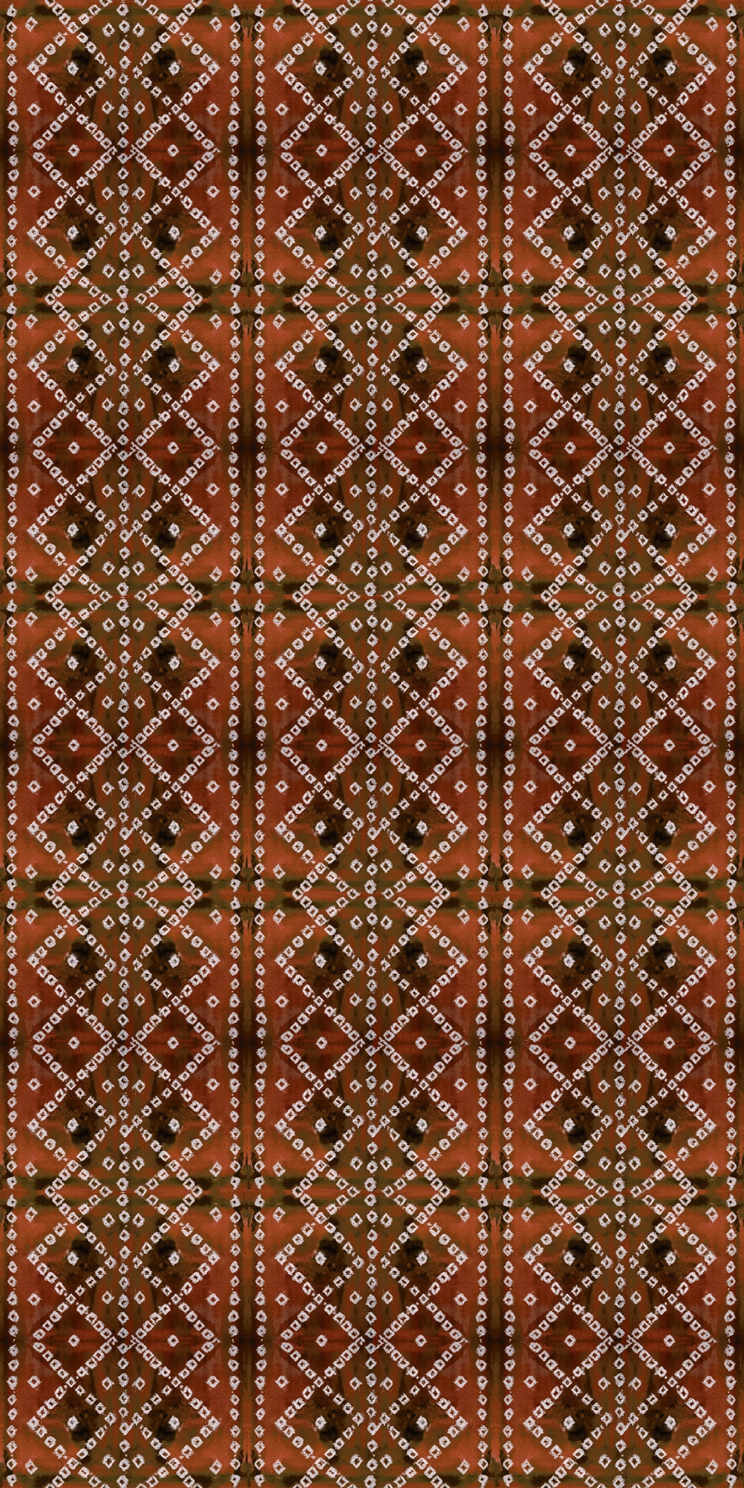 Ajrak in Rust color