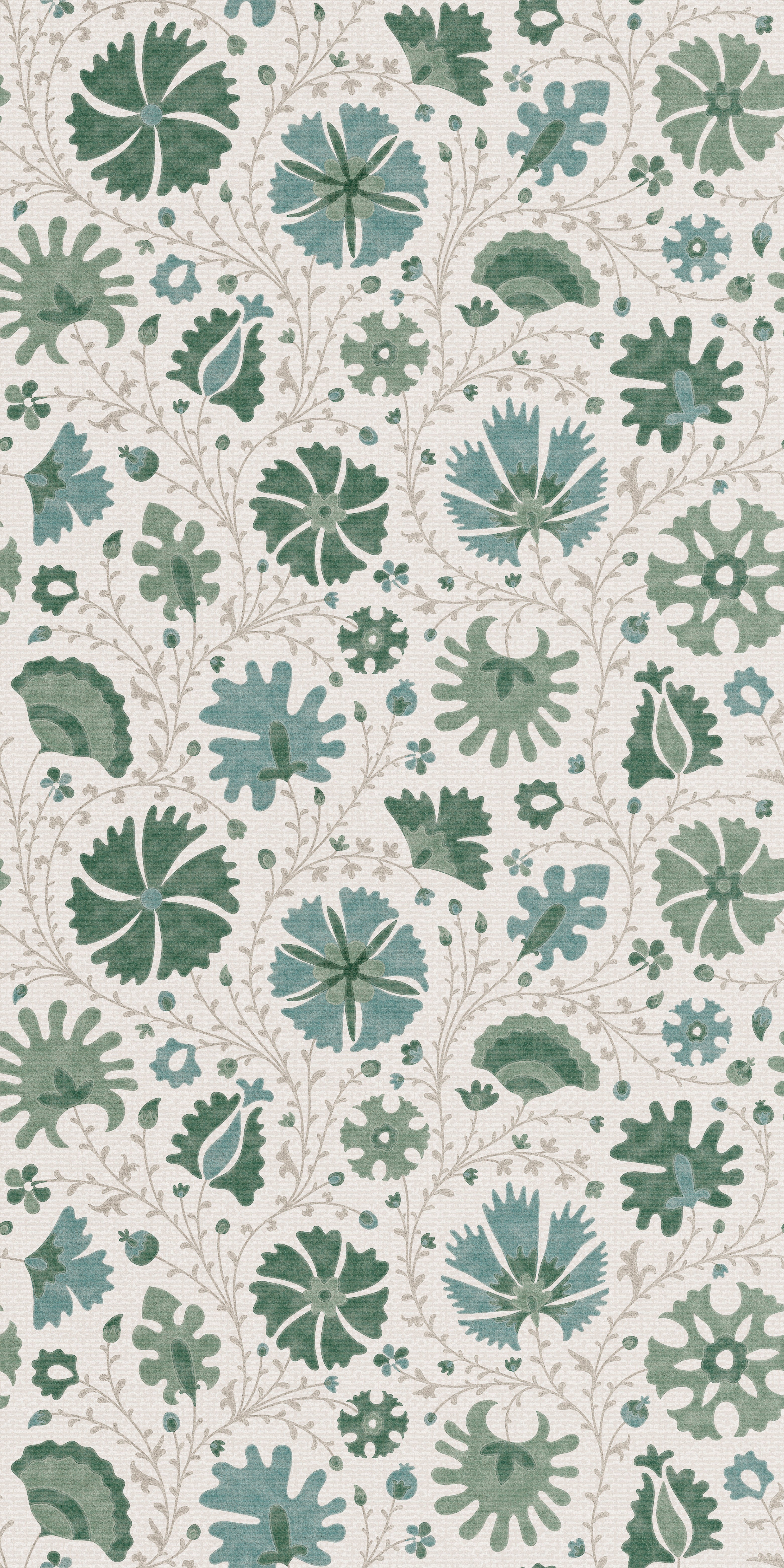 Annie Floral in Sage color