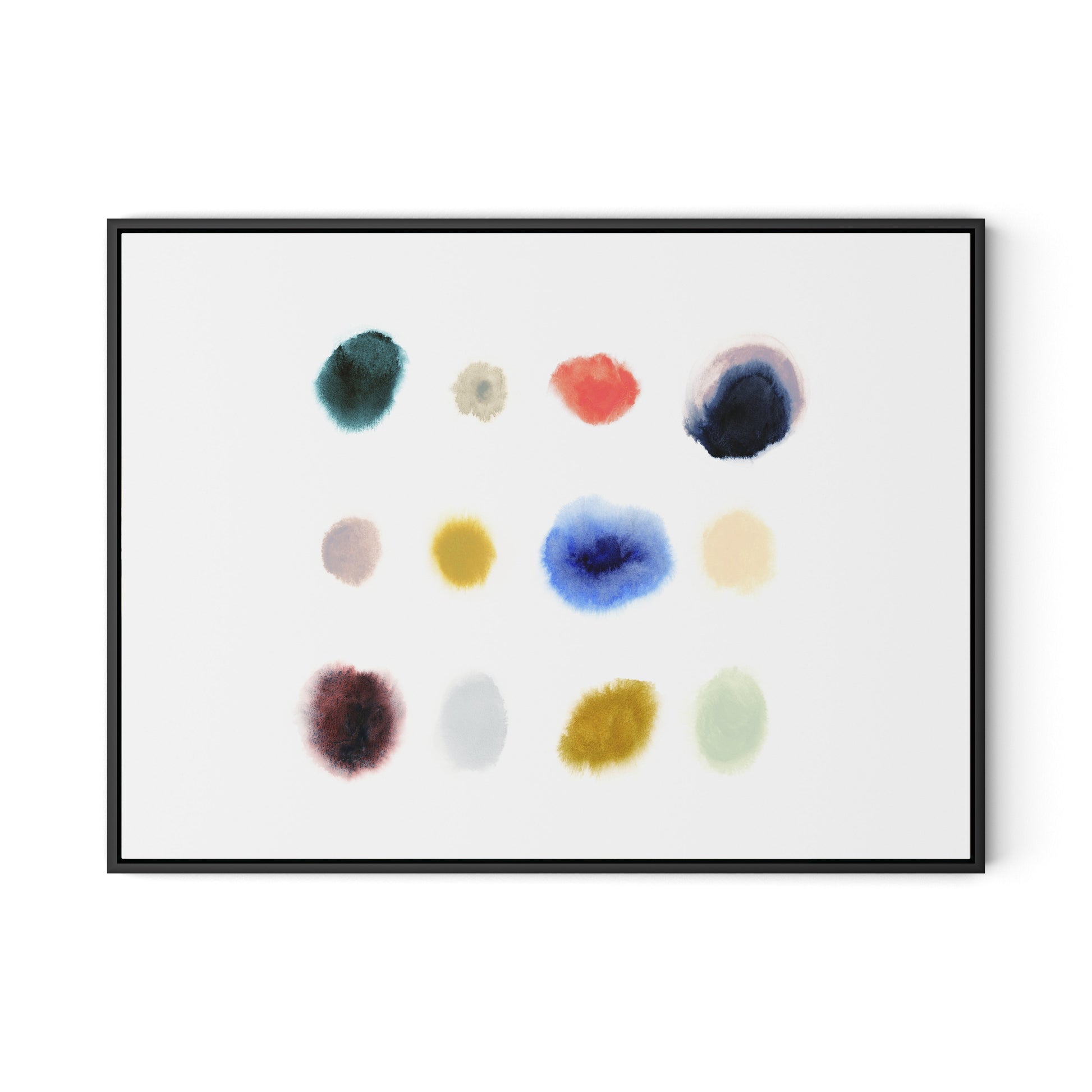 Crystal Canvas Floater Framed / 32 x 24 in / Black