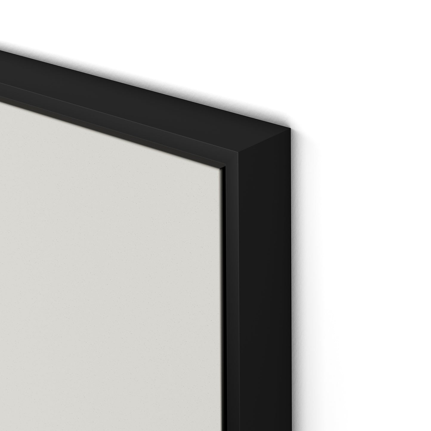 Curves Corners Canvas Floater Framed / 32 x 26 in / Black
