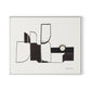 Curves Corners Canvas Floater Framed / 32 x 26 in / White