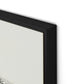 Fisherman's Cottage Canvas Floater Framed / 32 x 20 in / Black