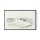 Fisherman's Cottage Canvas Floater Framed / 32 x 20 in / Black