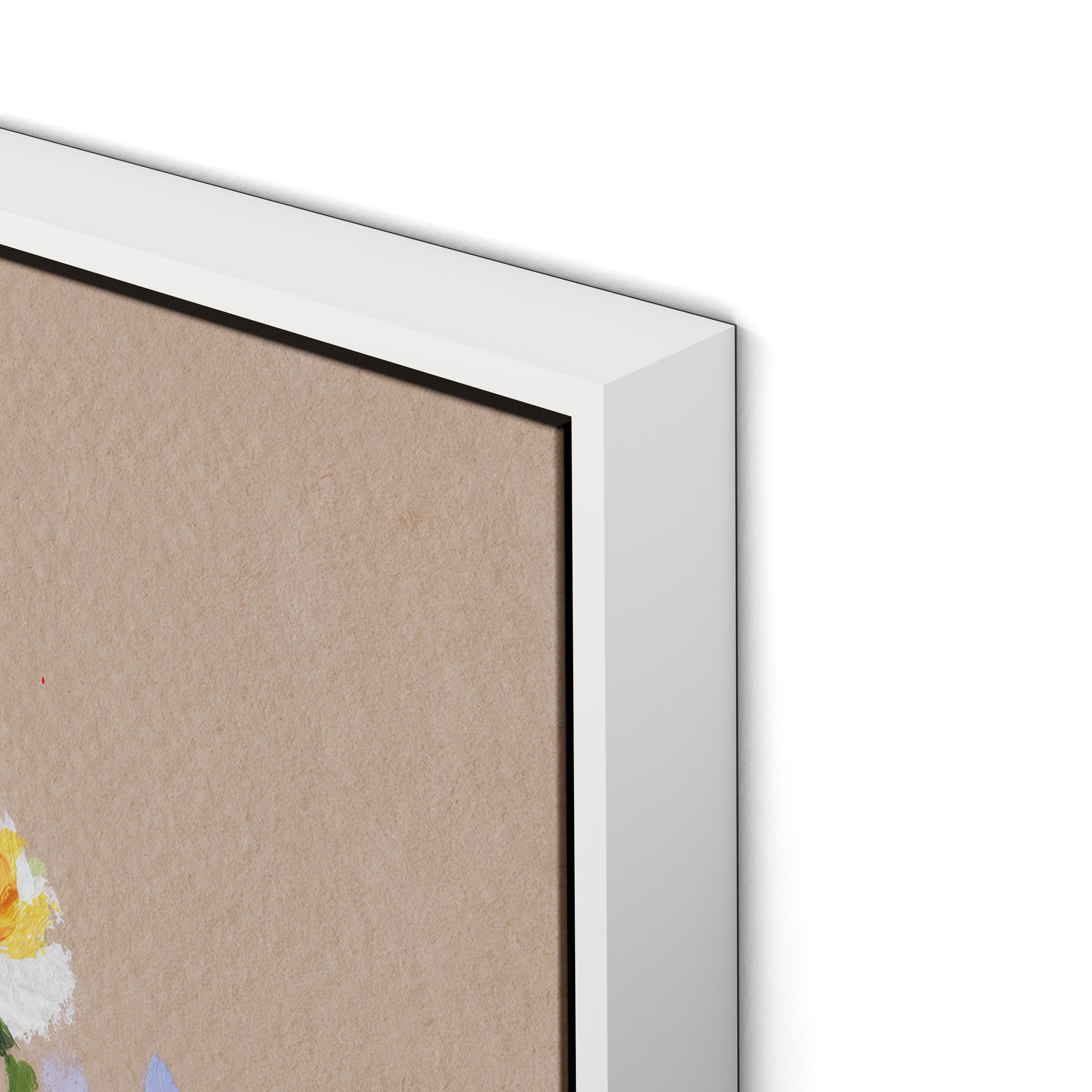 Bloom No. 3 Canvas Floater Framed / 32 x 24 in / White