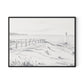 Setting Sail I Canvas Floater Framed / 32 x 24 in / Black