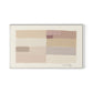 Stacked Neutrals Canvas Floater Framed / 32 x 19.5 in / White