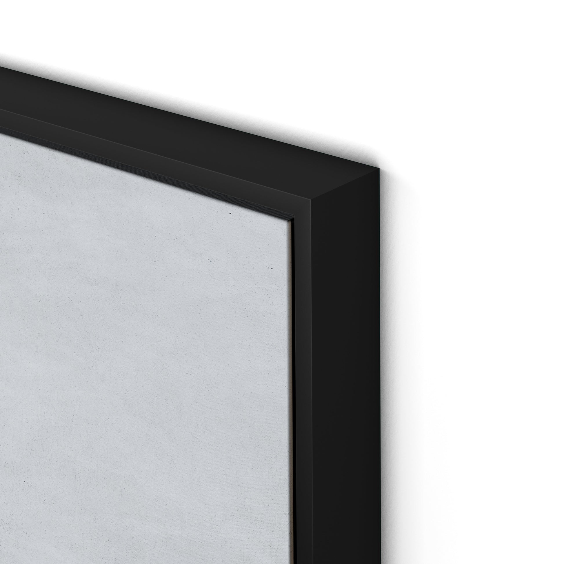Peaceful Beach Canvas Floater Framed / 32 x 32 in / Black