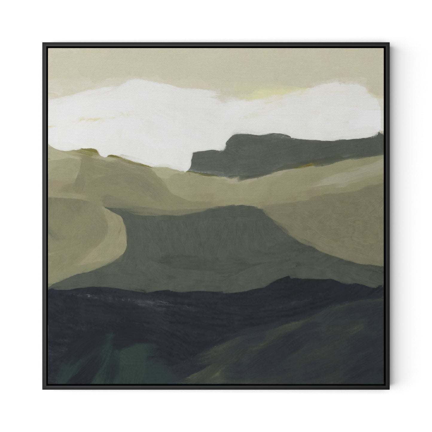 Surrey Canvas Floater Framed / 32 x 32 in / Black