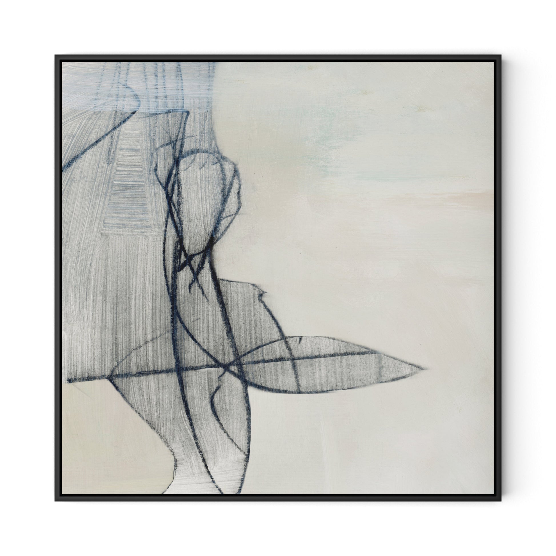 The Way Canvas Floater Framed / 32 x 32 in / Black