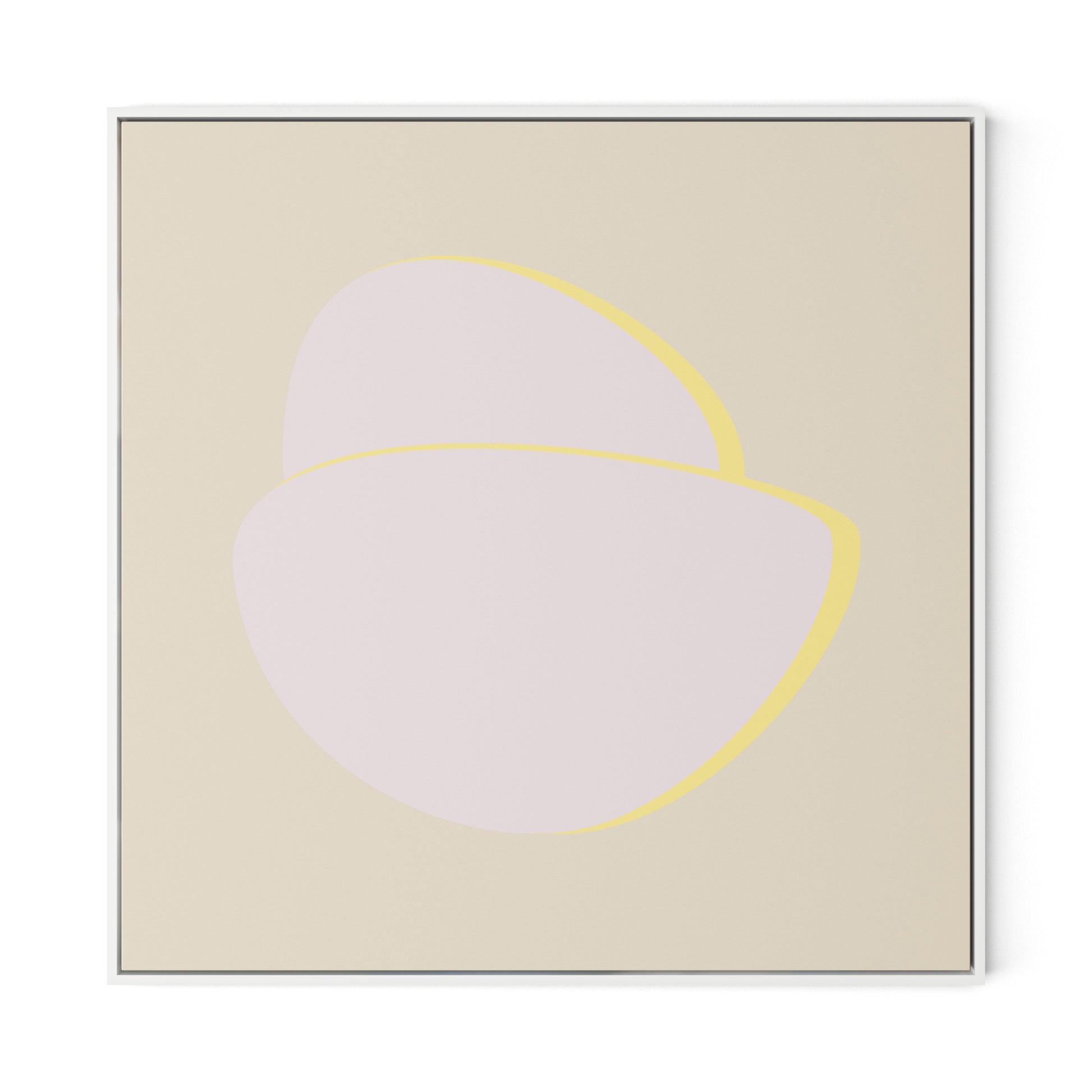 Stones C - Recolor 2 Canvas Floater Framed / 32 x 32 in / White