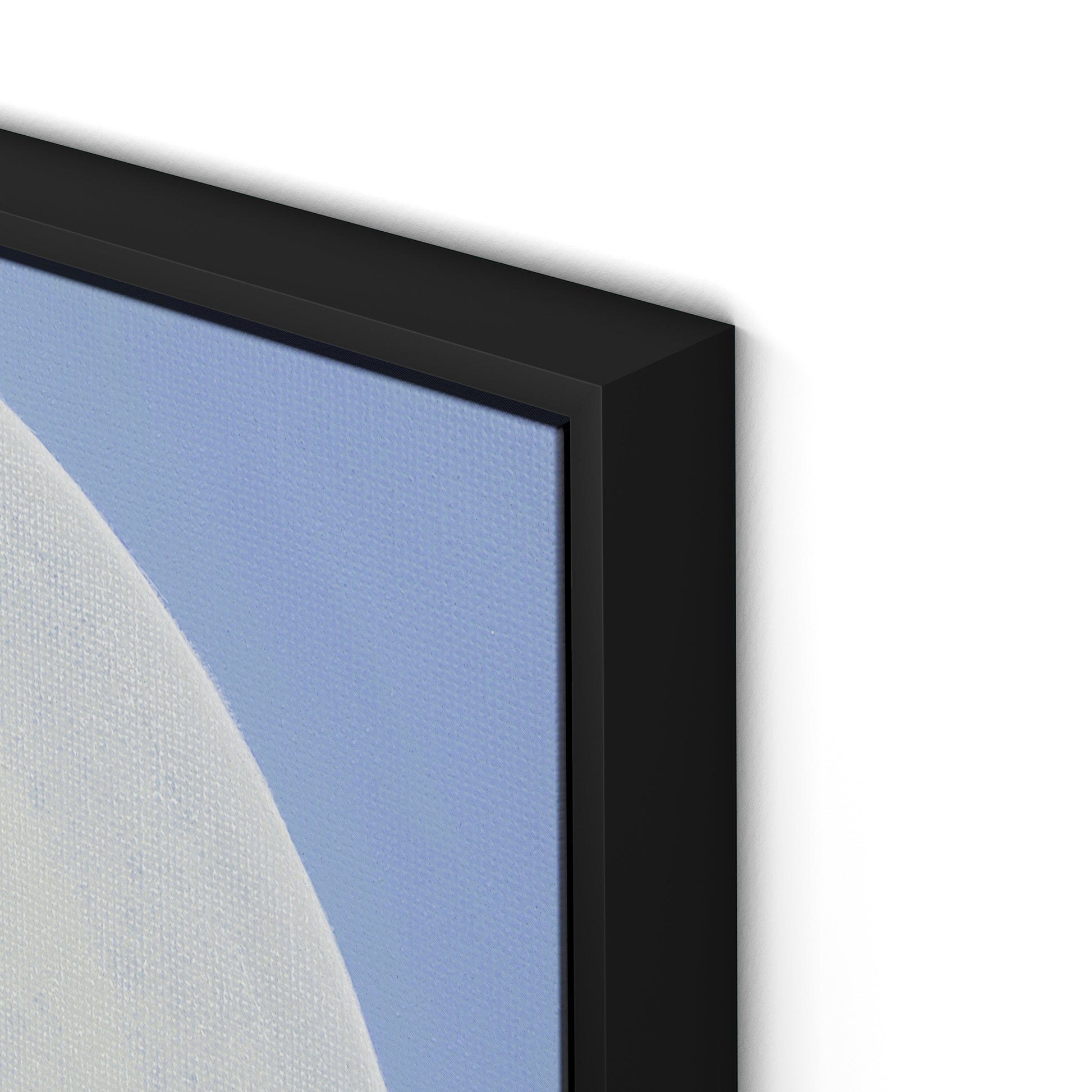Pearl Canvas Floater Framed / 32 x 32 in / Black