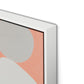 Pink Party Stack Canvas Floater Framed / 20.5 x 32 in / White