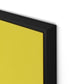 Meditation Goldenrod Canvas Floater Framed / 24 x 32 in / Black