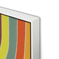 Overlapping Arcs Canvas Floater Framed / 29 x 32 in / White