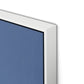 Meditation Blue Canvas Floater Framed / 24 x 32 in / White
