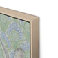 Here Hare Here Canvas Floater Framed / 10.5 x 18 in / Natural Maple