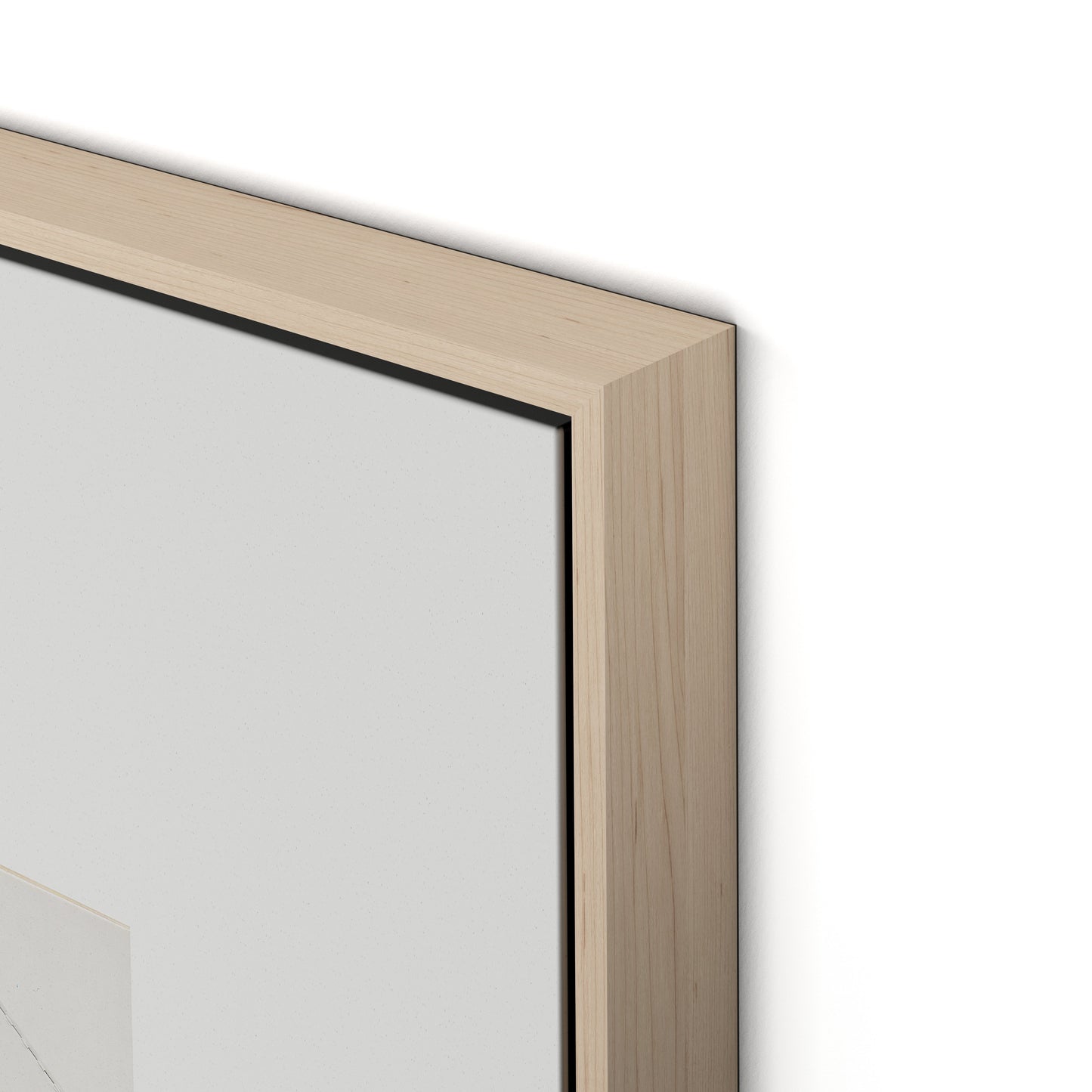 Box Canvas Floater Framed / 24 x 32 in / Natural Maple