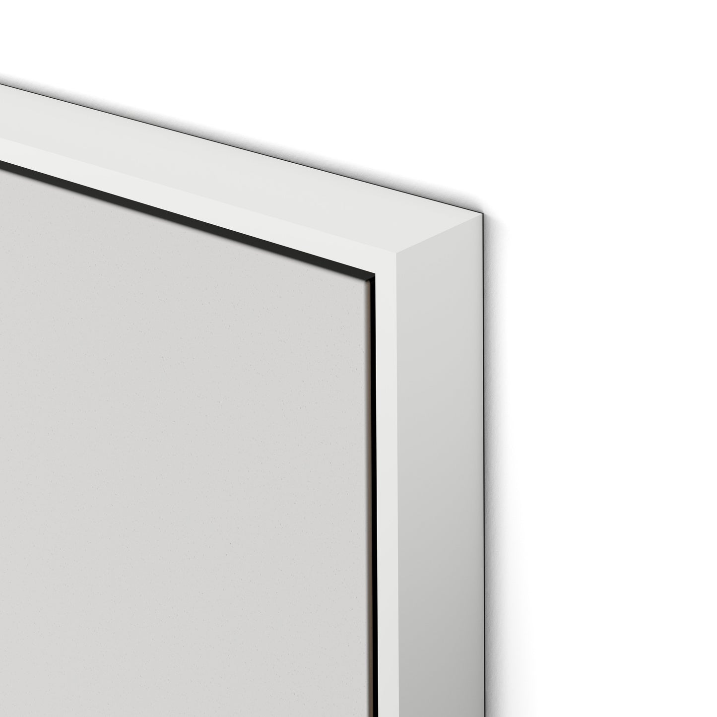 Box 2 Canvas Floater Framed / 24 x 32 in / White