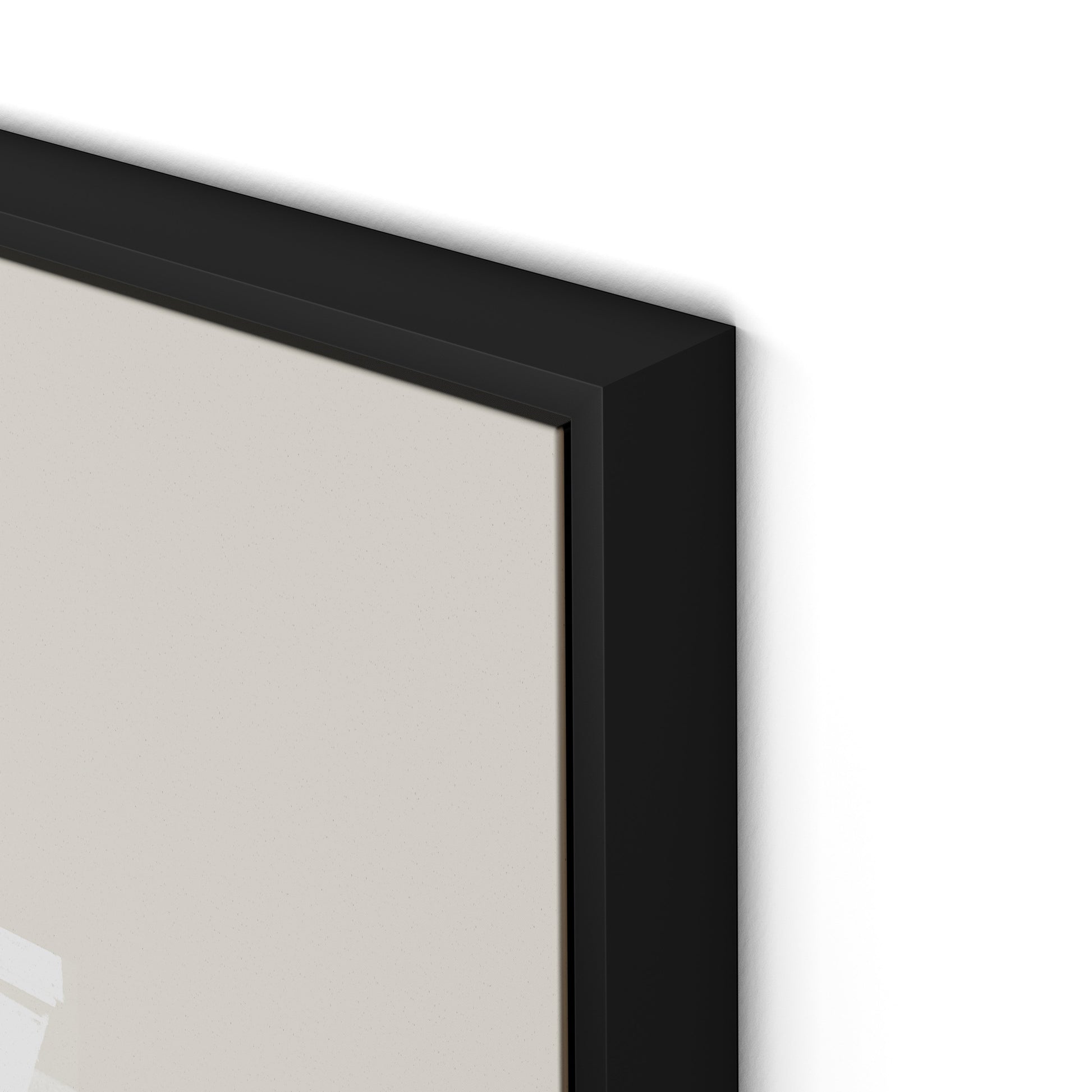 Structure 2 Canvas Floater Framed / 26 x 32 in / Black