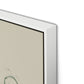 Rubbings 4 Canvas Floater Framed / 24 x 32 in / White