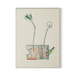 Rubbings 4 Canvas Floater Framed / 24 x 32 in / White
