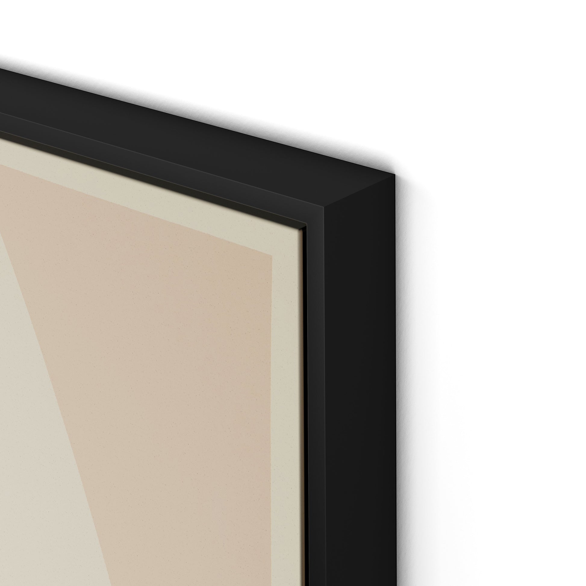 Drawing Closer Canvas Floater Framed / 24 x 32 in / Black