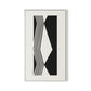 Touch Canvas Floater Framed / 19 x 32 in / White