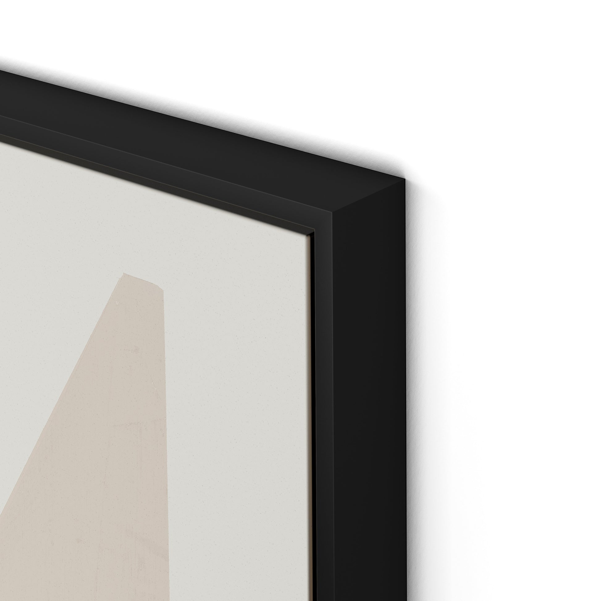 Quiet Now Canvas Floater Framed / 24 x 32 in / Black