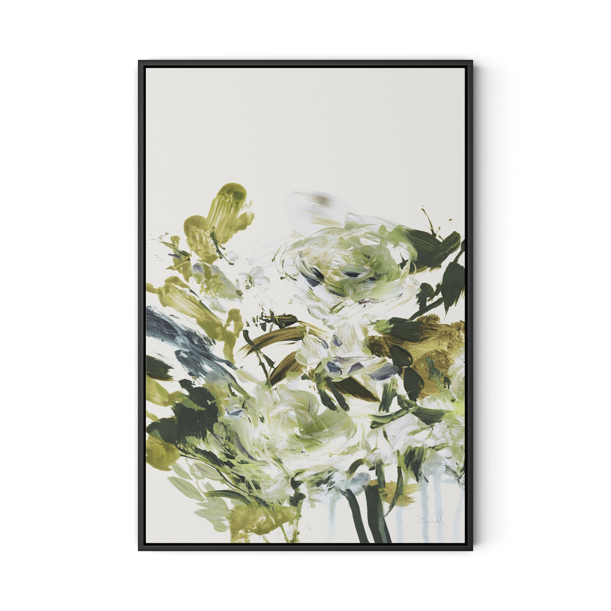 Summer Days Canvas Floater Framed / 22 x 32 in / Black