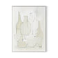 Late Lunch Canvas Floater Framed / 24 x 32 in / White