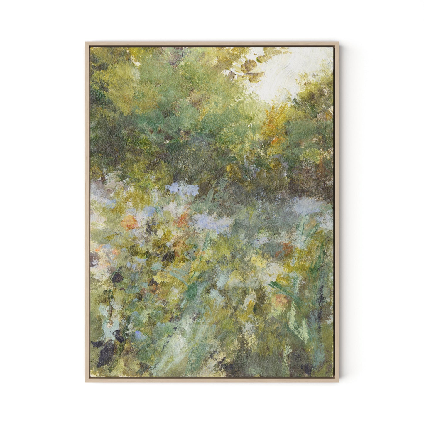 Respite V Canvas Floater Framed / 24 x 32 in / Natural Maple