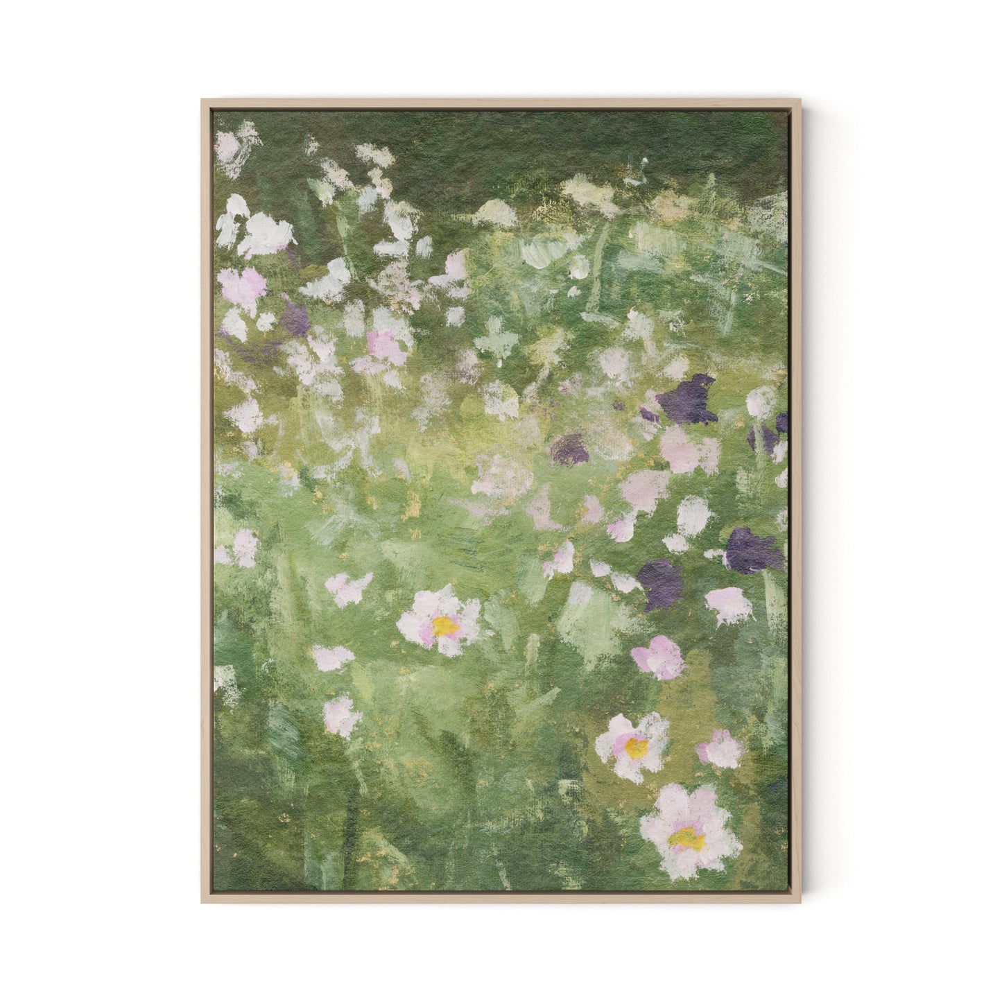 Tapestry III Canvas Floater Framed / 24 x 32 in / Natural Maple