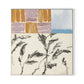 Olive Branch Abstract Canvas Floater Framed / 30 x 32 in / White