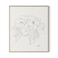 Magnolia Canvas Floater Framed / 27.5 x 32 in / Natural Maple