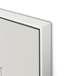 Magnolia Canvas Floater Framed / 27.5 x 32 in / White