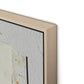 Fabric Collage I Canvas Floater Framed / 27.5 x 32 in / Natural Maple