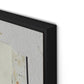 Fabric Collage I Canvas Floater Framed / 27.5 x 32 in / Black