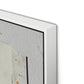 Fabric Collage I Canvas Floater Framed / 27.5 x 32 in / White