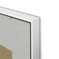 Fabric Collage II Canvas Floater Framed / 27.5 x 32 in / White