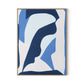 Blue No. 8 Canvas Floater Framed / 24 x 32 in / Natural Maple