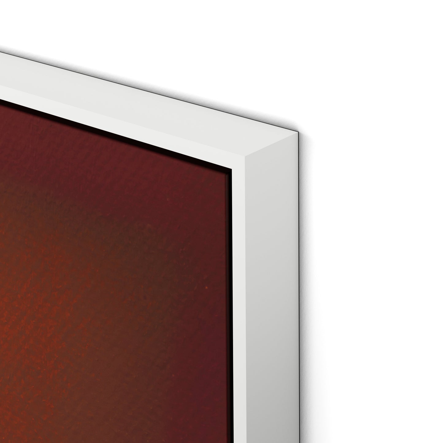 Composition Burgundy Canvas Floater Framed / 24 x 32 in / White