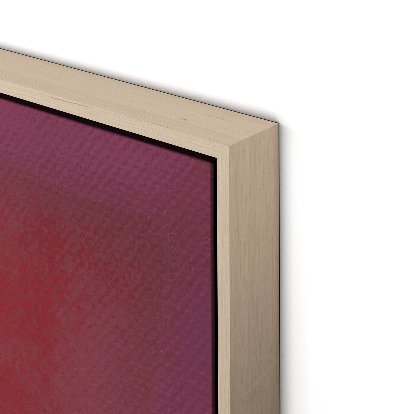 Composition Violet Canvas Floater Framed / 24 x 32 in / Natural Maple