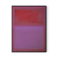 Composition Violet Canvas Floater Framed / 24 x 32 in / Black