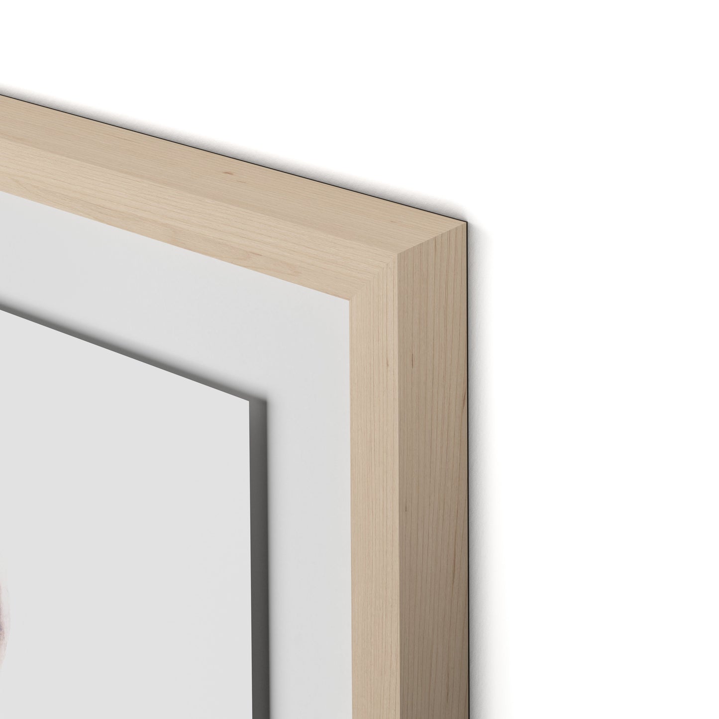 Crystal Framed Paper / 32 x 24 in / Natural Maple