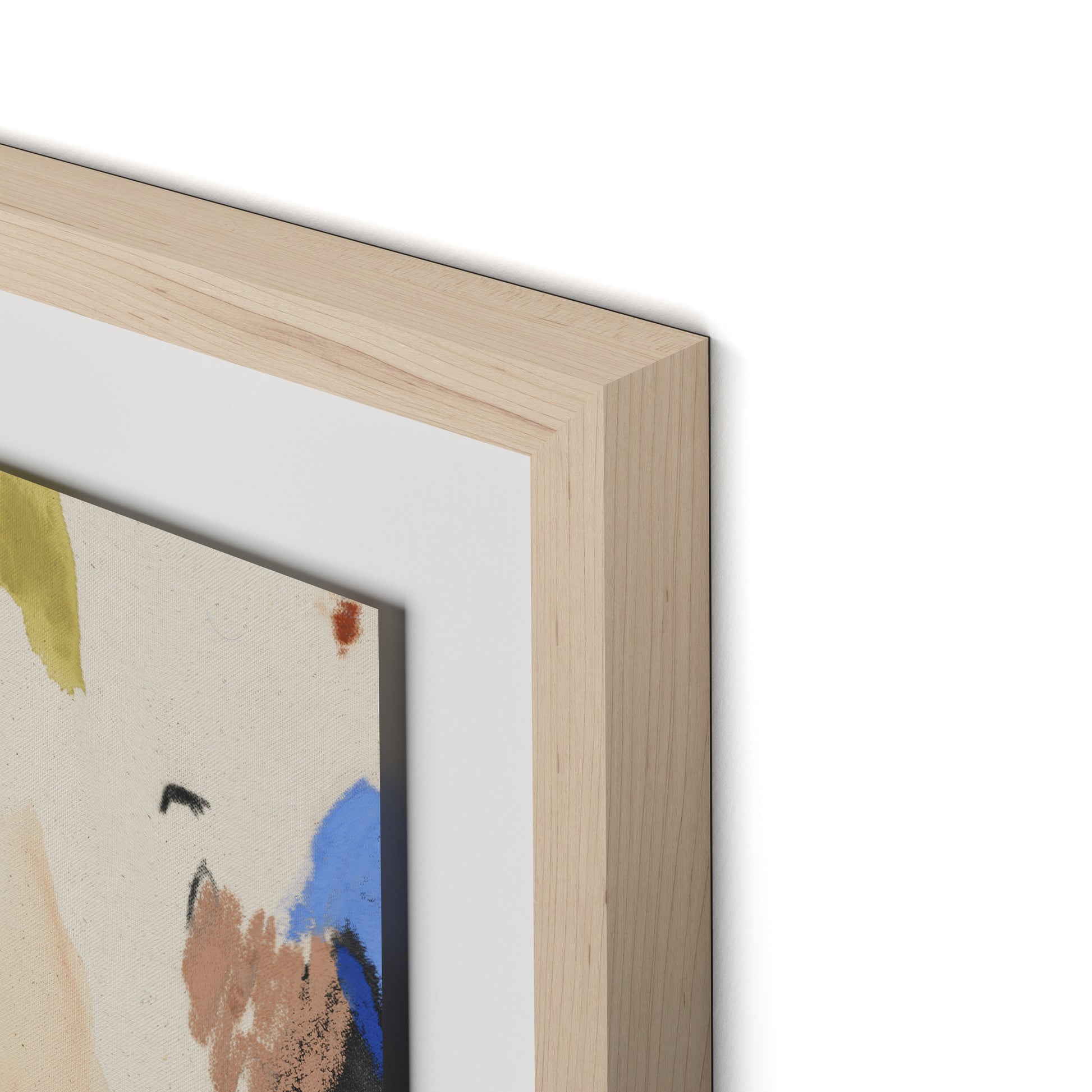 Sunny Side of the Street Framed Paper / 32 x 24 in / Natural Maple