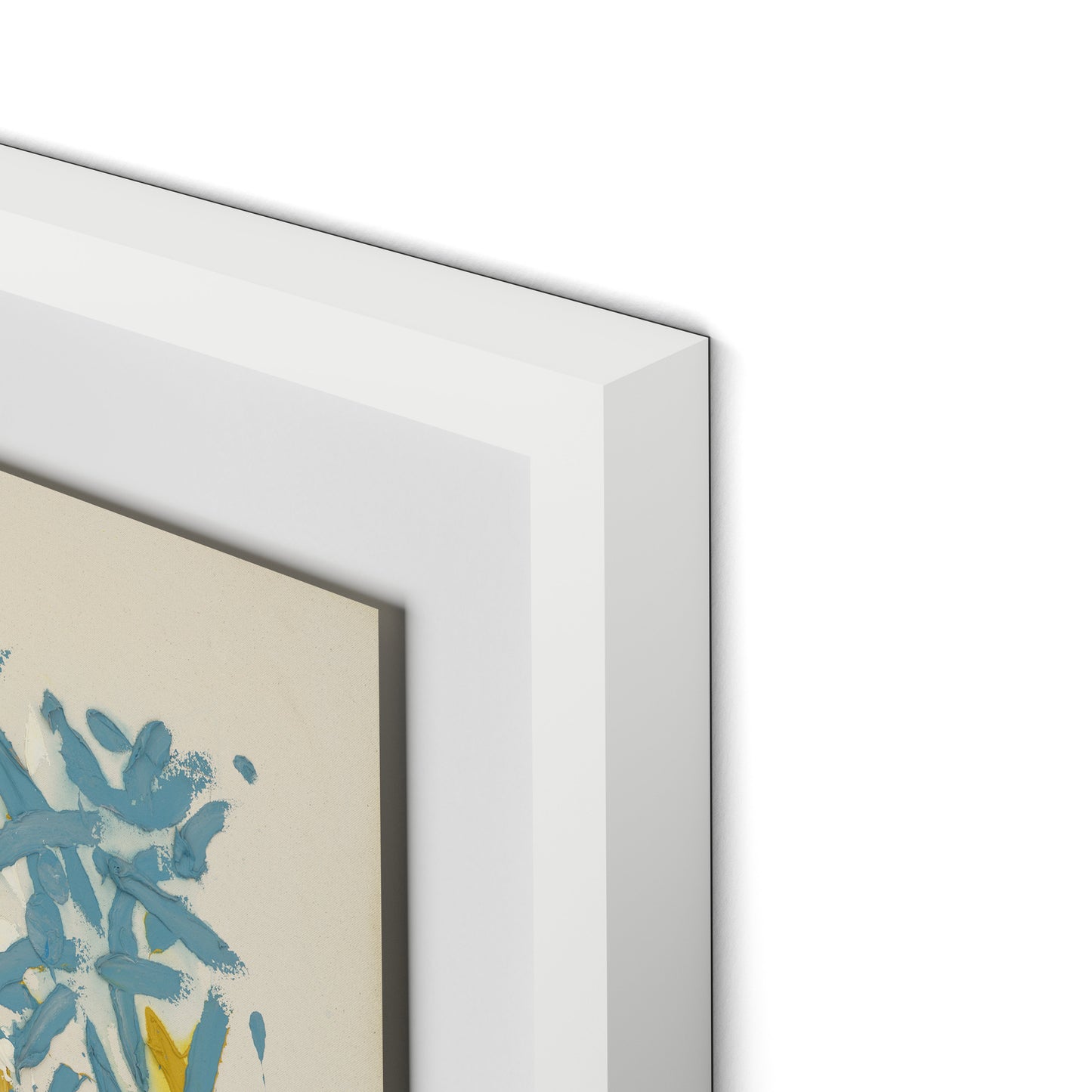 Our Hands Are Open No.18 Framed Paper / 32 x 26.5 in / White