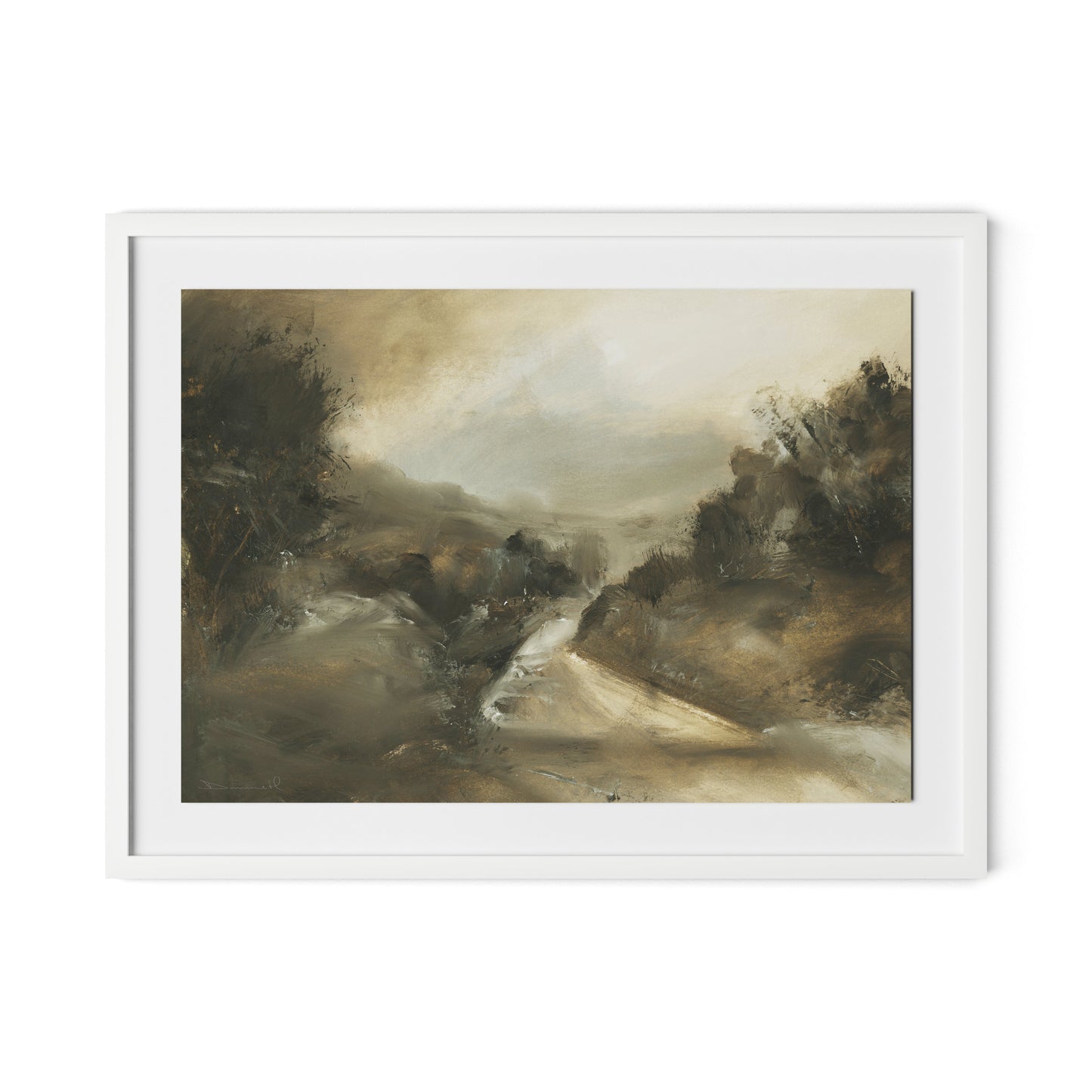 Markham Framed Paper / 32 x 24 in / White